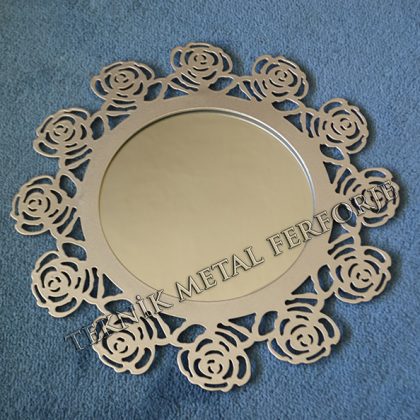 Lazer Kesim Ayna – Gül Ayna